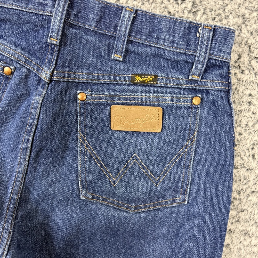 Vtg Wrangler Jeans Mens 32x32 Blue Denim 13MWZ Cowboy Cut Straight Leg Western